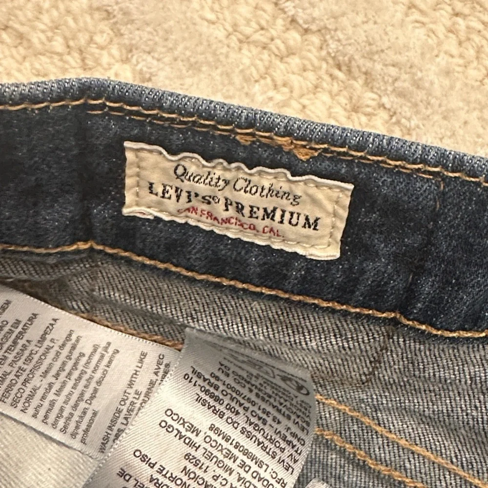 Levi's Dark Blue Straight Jeans